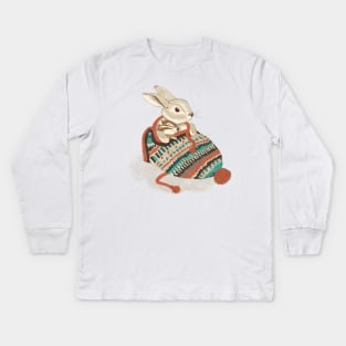 Cozy Chipmunk Kids Long Sleeve T-Shirt